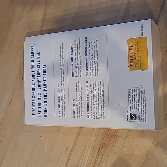 GRE Mathematics book ◇ Math Masters Doctorate PhD Programs Etc - Picture 2 of 3